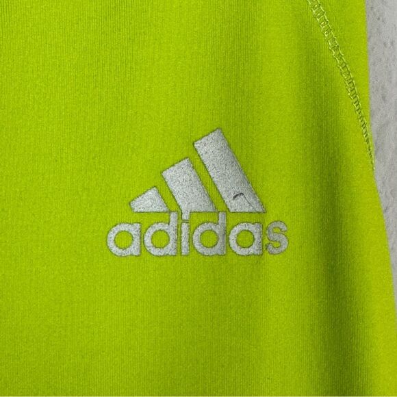 Adidas Neon Green Loose Racerback Tank Top L - Picture 3 of 8